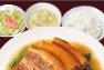 青梗菜入り角煮定食